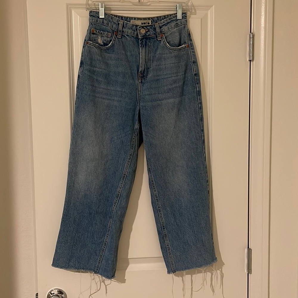 Topshop Moro High Rise Wide Leg Jeans